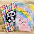 Happy Pig  Spiral Notebook Vegan Journal Online Sale