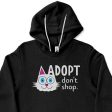 Adopt, Don t Shop.  (cat ear) Unisex Lightweight Fleece Hoodie Sweatshirt Fashion