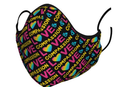 Live with Love & Compassion  Premium Face Mask on Sale