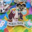 Sweet Goat with Flower Crown - We Are All Magical  Printed Wood Pin Fashion