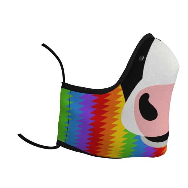 Electric Rainbow - Cow Nose Premium Face Mask Online Sale