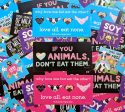 Why Love One but Eat the Other?  Vegan Message Vinyl Bumper Sticker Cheap