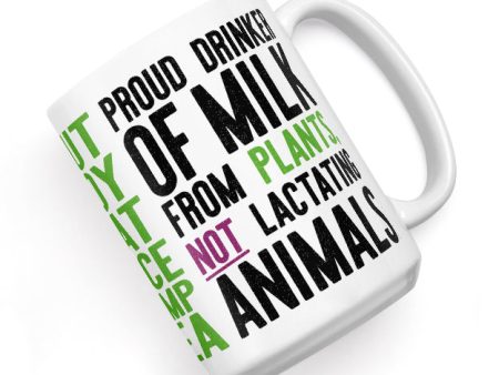 Proud Plant Milk Drinker  Large Vegan Coffee Mug Online Hot Sale