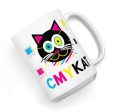 CMYKat  Large Cat Coffee Mug Supply