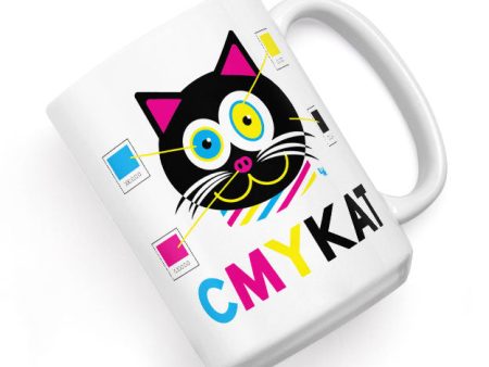 CMYKat  Large Cat Coffee Mug Supply