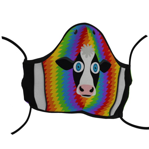 Electric Rainbow - Cow Nose Premium Face Mask Online Sale