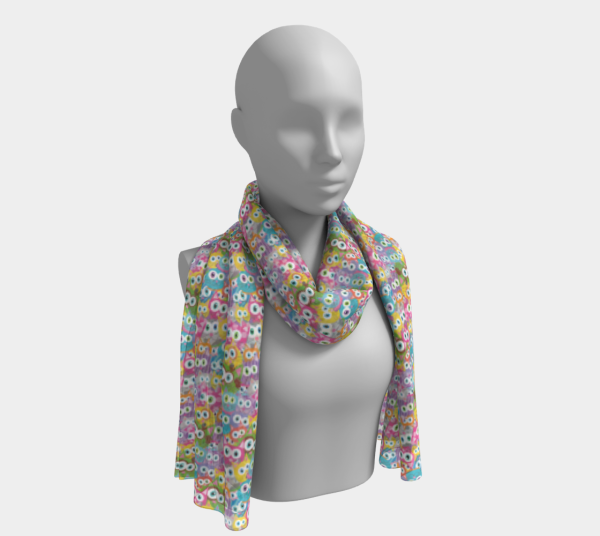 Purrrballs  Whimsical Colorful Cat Scarf Discount