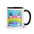 Cats are Meowgical  Coffee Mug with Color Accents For Discount