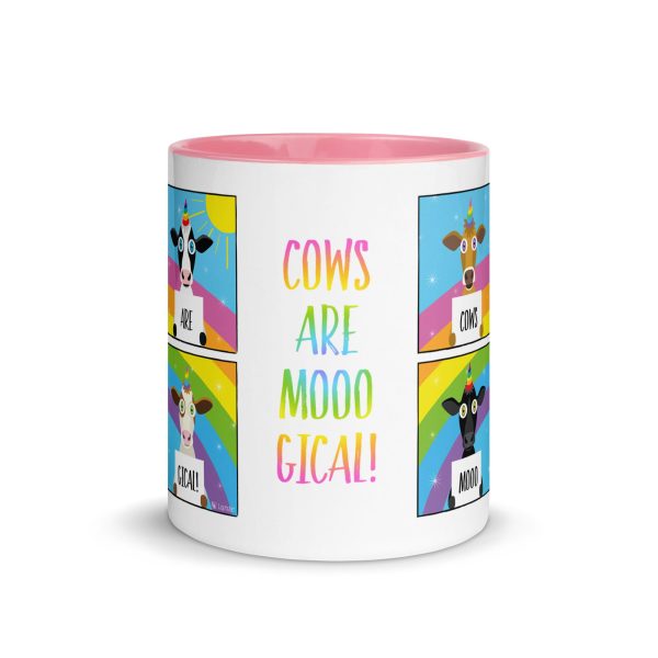 Cows are Mooogical  Coffee Mug with Color Accents Hot on Sale