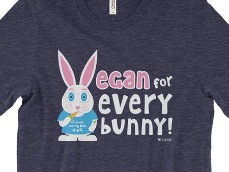 Vegan for Everybunny!  Unisex Bunny Rabbit T-Shirt Supply