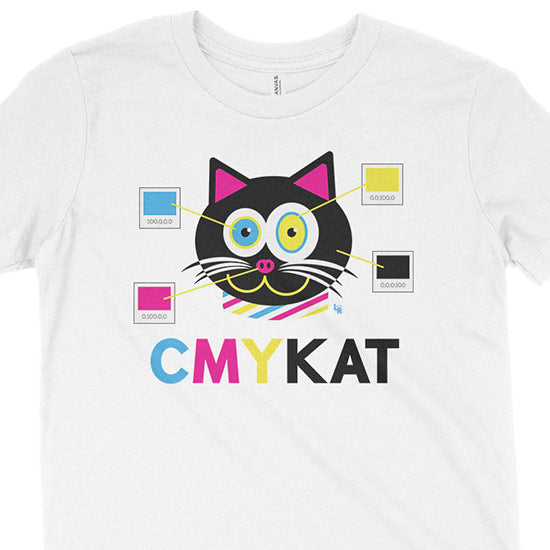 CMYKat  Kids Youth Cat T-Shirt Fashion