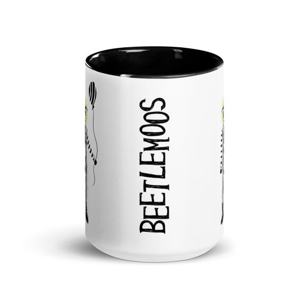 Beetlemoos  Large Funky Cow Coffee Mug with Color Accents Fashion