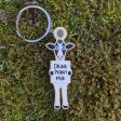 Drink Plant Milk  Printed Wood Vegan Cow Keychain For Sale