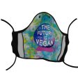 The Future is Vegan  Cow with Crystal Ball Premium Face Mask For Sale