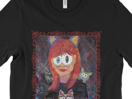 Cat Girl  Unisex Cat T-Shirt Online Hot Sale