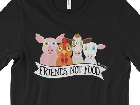 Friends Not Food  Vegan Unisex T-Shirt For Cheap