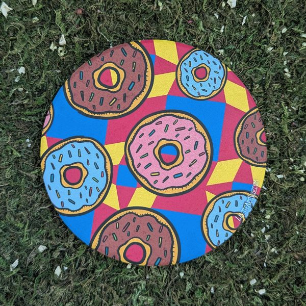 Retro Donuts - Round Stone Coaster Supply