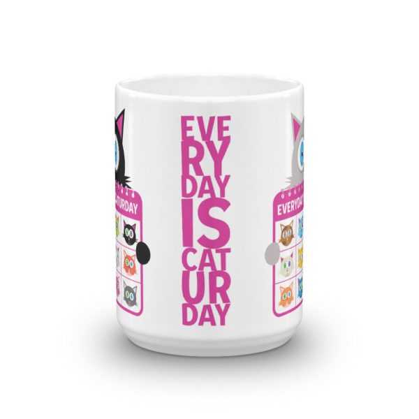 Everyday is Caturday  Large Coffee Cat Mug Supply