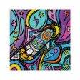 Space Rocket Friend  - Funky Art Print Supply