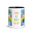 Cows are Mooogical  Coffee Mug with Color Accents Hot on Sale