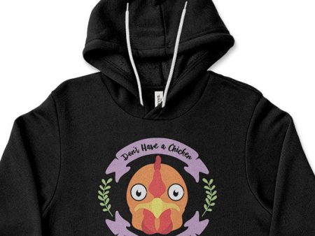 Don t Have a Chicken, Have Chickpeas!  Unisex Lightweight Fleece Vegan Hoodie Sweatshirt on Sale