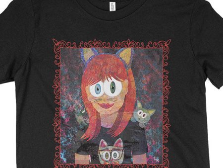 Cat Girl  Kids Youth T-Shirt Discount