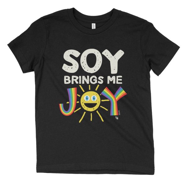 Soy Brings Me Joy  Vegan Kids Youth T-Shirt Discount