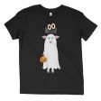 Trick or Treat  BAA BOO Sheep in Ghost Costume Halloween Youth T-Shirt Online