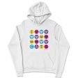 I 💜 Love 💜 Cats  Unisex Lightweight Fleece Hoodie Sweatshirt Supply