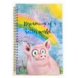 Happy Pig  Spiral Notebook Vegan Journal Online Sale