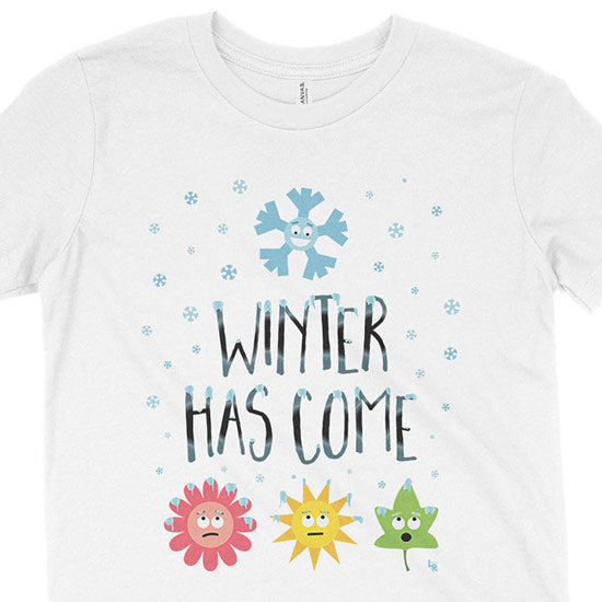 Winter Has Come  Kids Youth T-Shirt Fashion