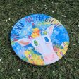 We are all Magical - Whimsical Cow Round Stone Coaster on Sale