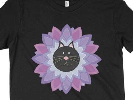 Purrrfect Flower  Kids Youth Cat T-Shirt Cheap