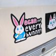 Vegan for Everybunny!  Car Magnet, Bunny Rabbit Fridge Magnet For Sale