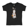 Trick or Treat  MOO BOO Cow in Ghost Costume Halloween Kids T-Shirt Online Hot Sale