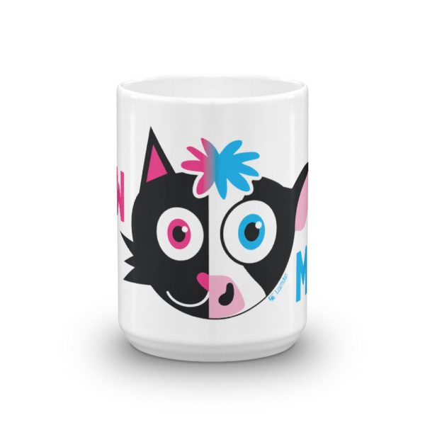 Meow Mooo  Large Coffee Cat and Cow Mug Online