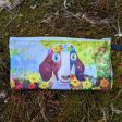 Sweet Goat with Flower Crown Portrait  Small Zipper Pouch - Pencil Case - Vegan Makeup Bag on Sale