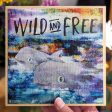 Blue Cove - Wild and Free  Risso Dolphins Art on Wood Block Sign Online Sale