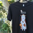 Trick or Treat  MOO BOO Cow in Ghost Costume Halloween Unisex T-Shirt Online now