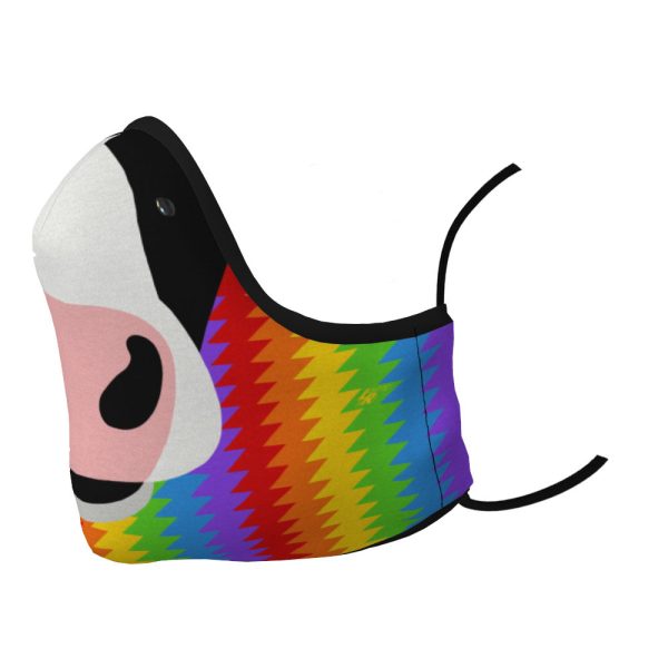 Electric Rainbow - Cow Nose Premium Face Mask Online Sale