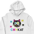 CMYKat  Unisex Lightweight Fleece Cat Hoodie Sweatshirt For Cheap