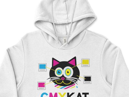 CMYKat  Unisex Lightweight Fleece Cat Hoodie Sweatshirt For Cheap