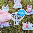 Vegan Cow  Printed Wood Happy Vegan Cheer Pin Fashion