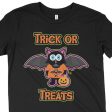 TRICK OR TREATS  Bat Cat Halloween Youth T-Shirt Online Hot Sale