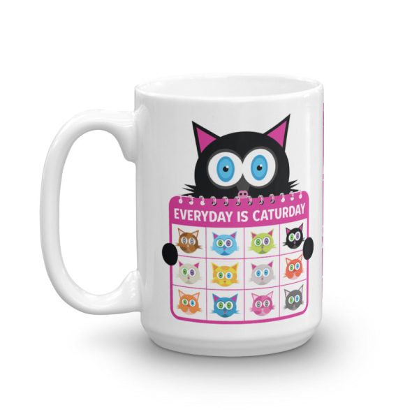 Everyday is Caturday  Large Coffee Cat Mug Supply