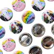 Vegan for the Animals  Special Collection 1.25” Round Pinback Button 4 Pack on Sale