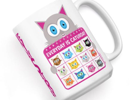 Everyday is Caturday  Large Coffee Cat Mug Supply