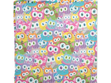 Purrrballs  Whimsical Colorful Cat Scarf Discount