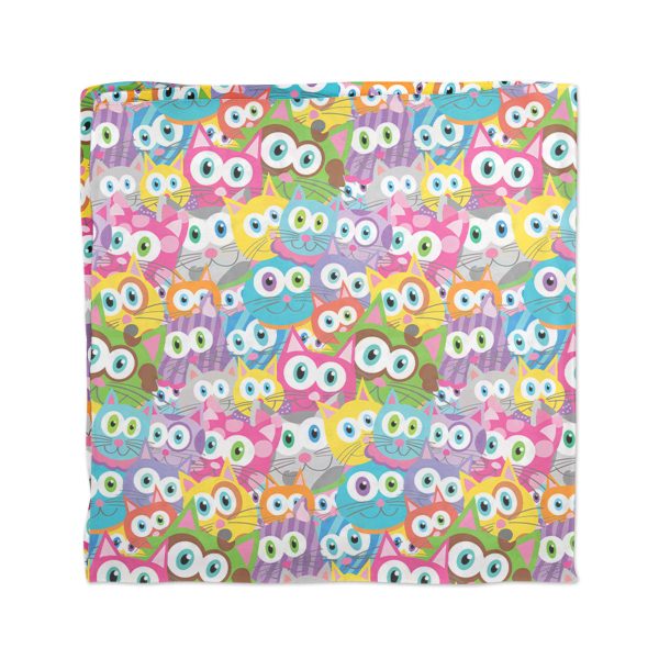 Purrrballs  Whimsical Colorful Cat Scarf Discount