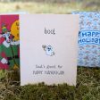 boo! HAPPY HANUKKAH!  Cute Ghost Greeting Card, Recycled Hanukkah Card Discount